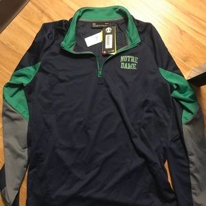 Notre Dame Under Armour Large 1/4 Quarter Zip